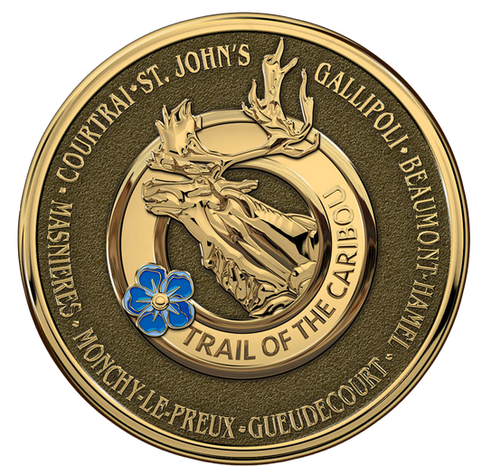 4 Inch Trail of the Caribou Commemorative Medallion